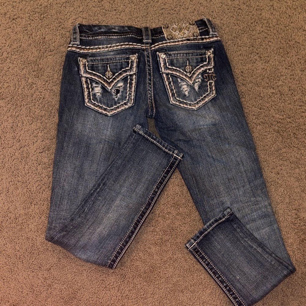 Miss Me Dark Blue Skinny Jeans